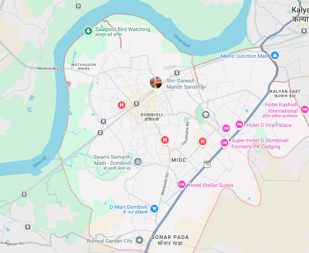 Serene Valley Dombivali Strategic Location Map